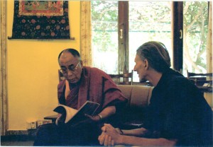 Jaman with the Dalai Lama in his capacity as advisor to the Tibetan government in exile