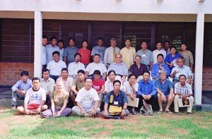 John & Jaman teaching a course to the Tibetan community in exile